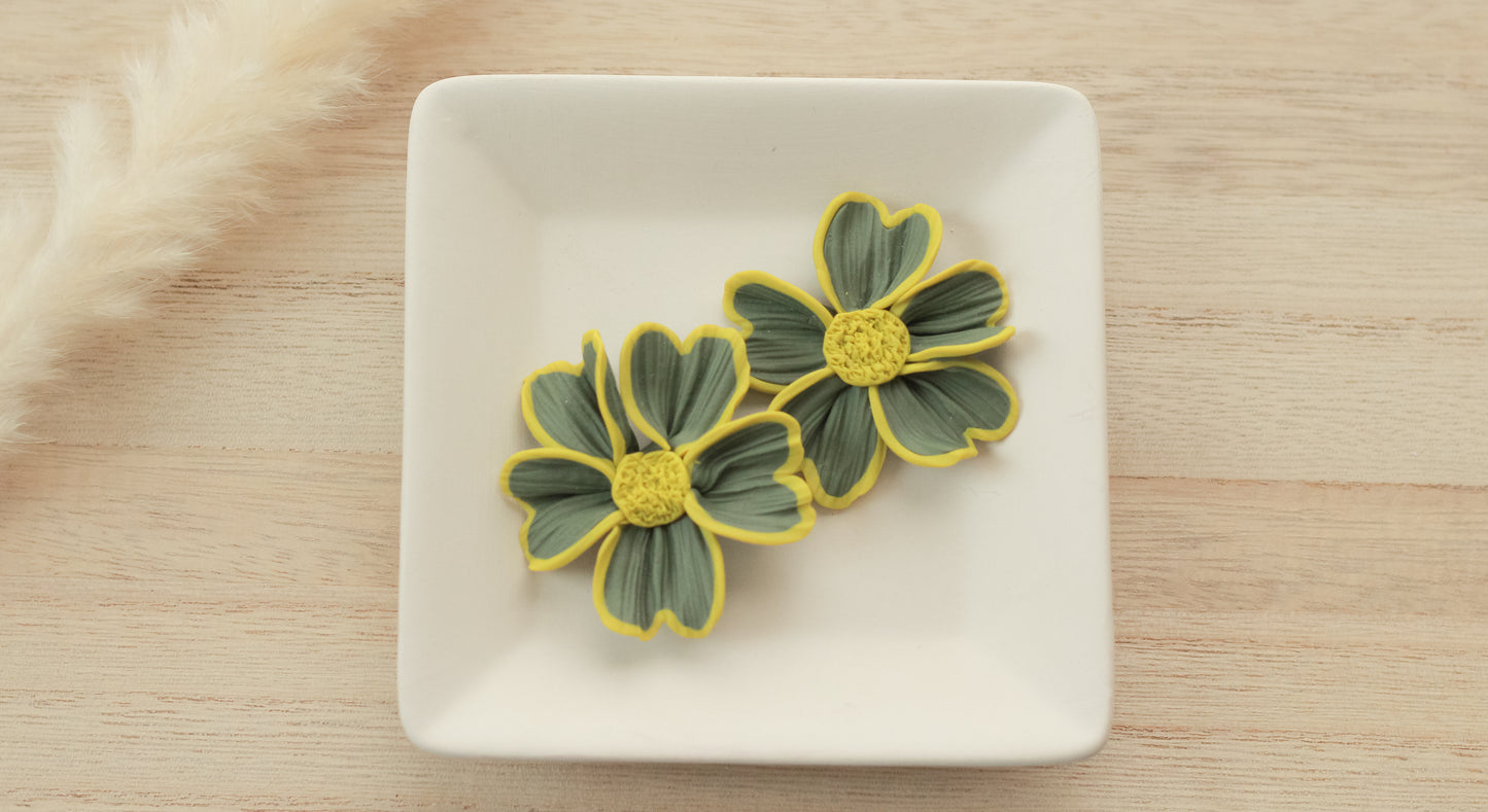 Funky Floral- Olive & Chartreuse